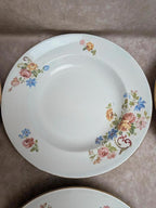 Lot de 8 assiettes creuses anciennes Faïencerie d’onnaing