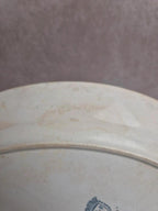Grand plat ovale terre de fer Saint-amand Hamage modèle Byzantin 36 cm