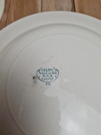 Lot de 2 assiettes creuses anciennes Terre de Fer Salins modèle Celtic 💙