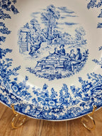 Grand saladier Kg Lunéville – Modèle Toile de Jouy – Spécial Grand Feu 🇫🇷
