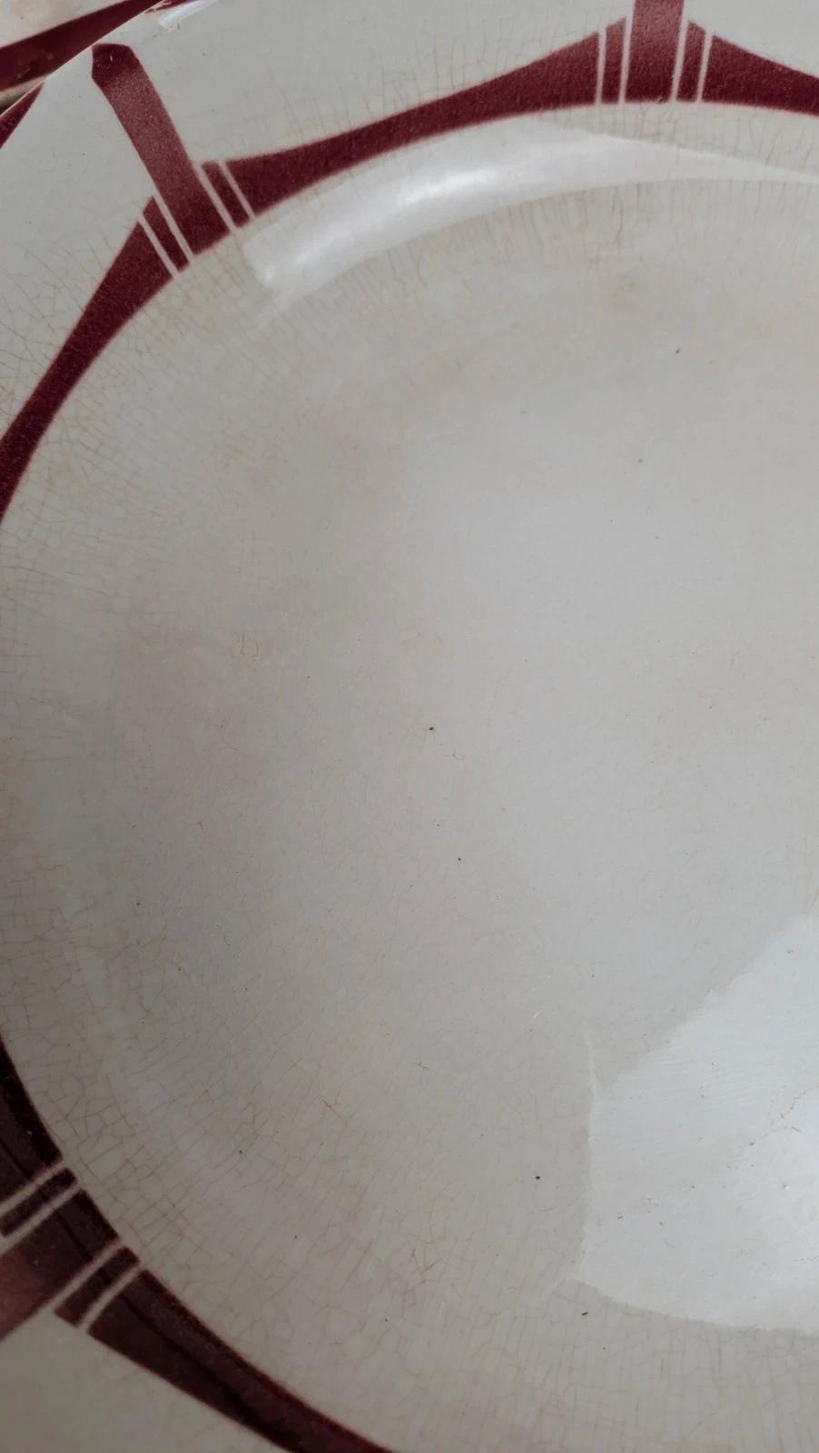 Lot de 2 plats anciens Badonviller – Modèle Louise