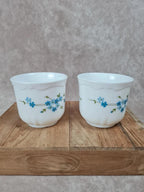 🌿 Duo de grandes tasses Arcopal – modèle Myosotis 🌿