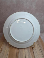 Plat rond en terre de fer Saint-amand modèle Printanier 27 cm