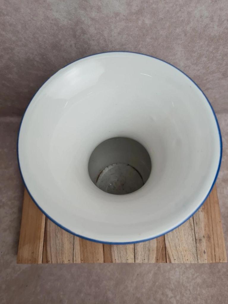 Vase vintage Delfia bleu et blanc – Grand modèle floral – Esprit Delft / hollandais 💙