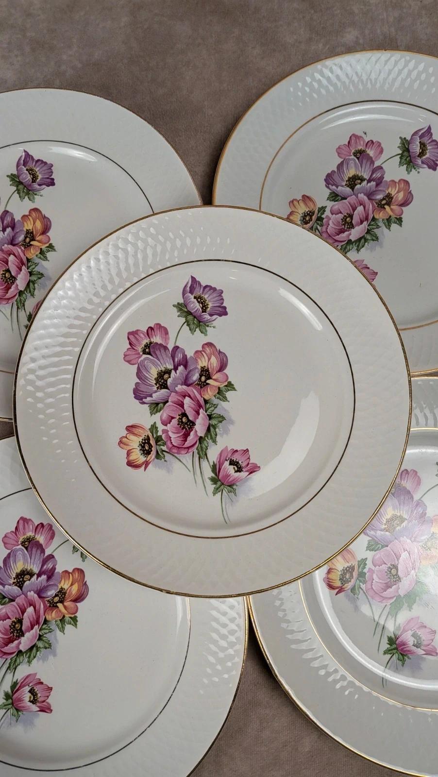 Lot de 6 assiettes plates Trieste – Moulin des Loups