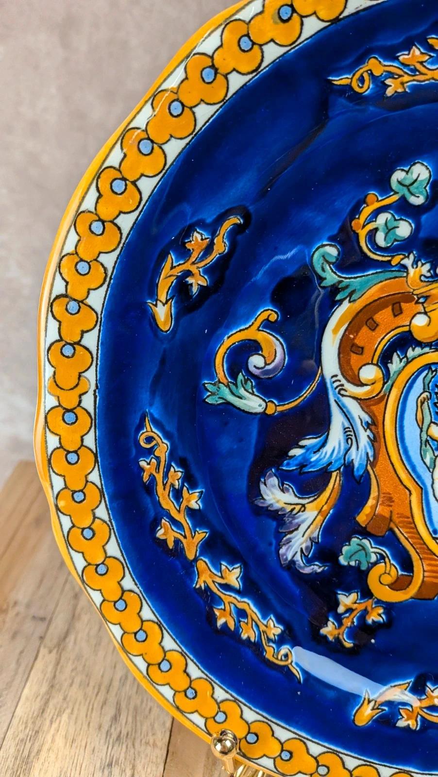 Assiette Gien France modèle Renaissance