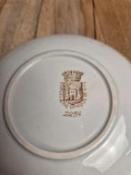 Tasse et soucoupe ancienne Gien – décor polychrome style Louis Xvi – Xixe