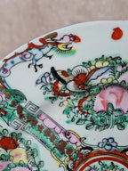 Assiette ancienne en porcelaine de Macao décorée à la main 🌸