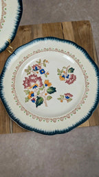 Lot de 2 assiettes anciennes Longwy « Shanghai »