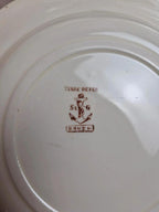 Lot de 5 assiettes creuses Terre de Fer Clairefontaine Rouen sépia Xixe