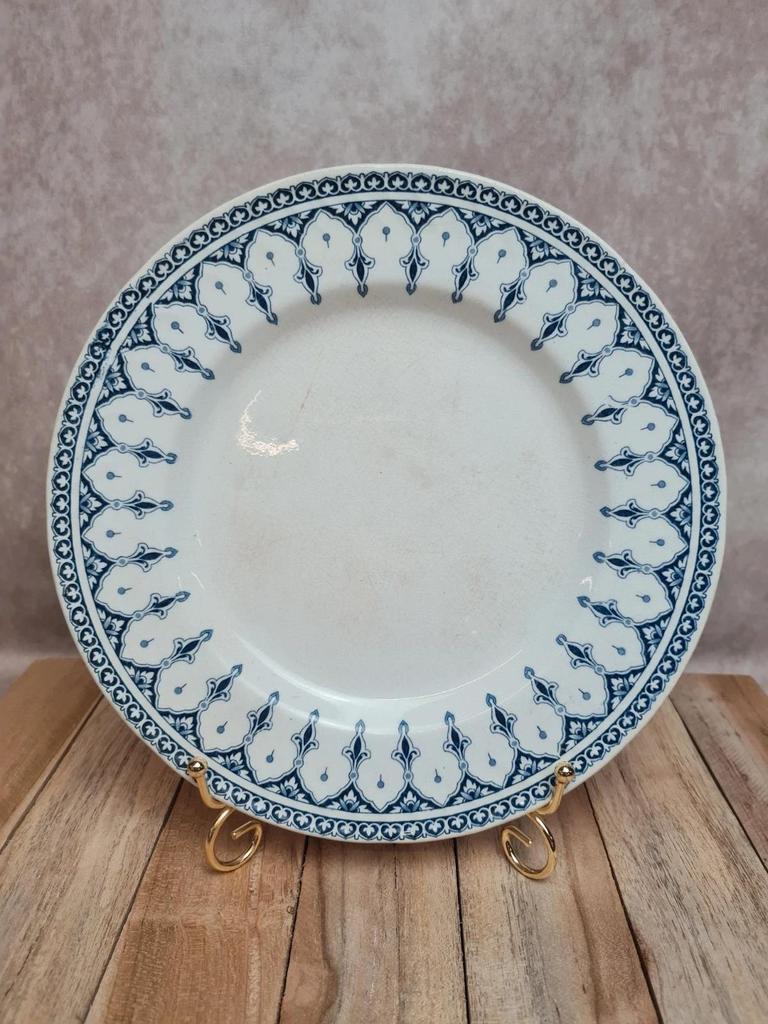 Assiette terre de fer Gien modèle Ispahan décor oriental ancien 💙