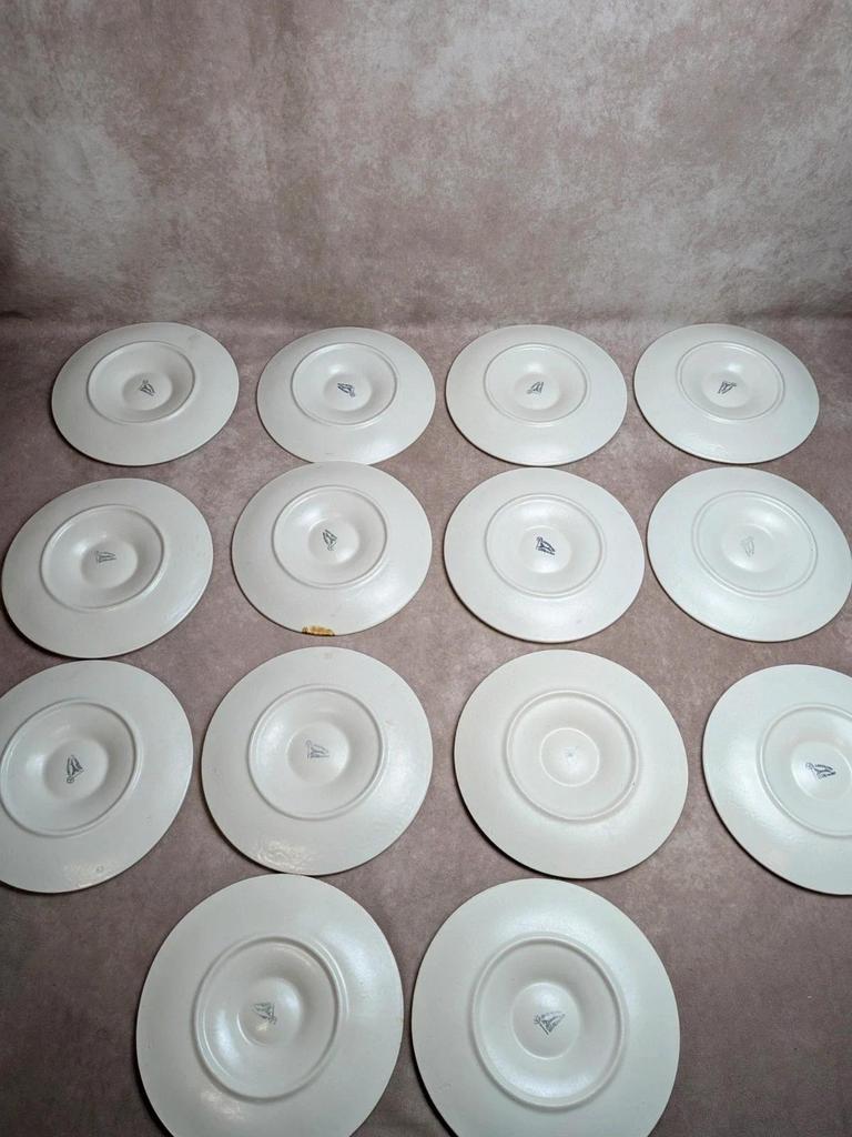 Service à huîtres coquillages vintage Longchamp
