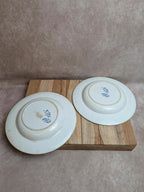 Lot de 2 assiettes creuses en terre de fer Jules Vieillard Bordeaux – Rouen