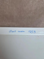 Grand plat à cake Porcelaine de Limoges peint main signé – décor floral