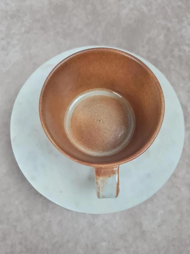 Tasse vintage en grès artisanal