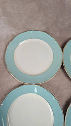 Lot de 5 assiettes plates anciennes Seranord Saint-amand – Modèle Chambord