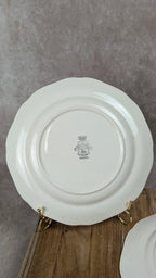 Lot de 2 assiettes anciennes Longwy « Shanghai »