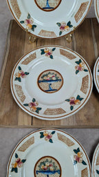 Lot de 6 assiettes à dessert Longwy – Modèle Maurice