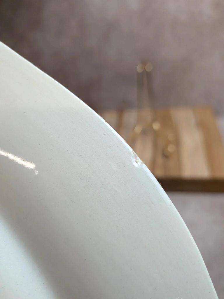 Grand plat rond Villeroy & Boch Phoenix – Terre de fer – 33,5 cm – Oiseaux exotiques