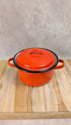 Petite cocotte vintage en fonte émaillée