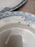 Lot de 8 assiettes à dessert Terre de Fer St Amand modèle Andrinople