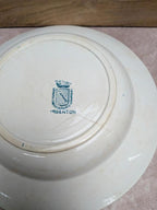 Lot de 3 assiettes creuses anciennes Saint-amand modèle Argenton Terre de fer