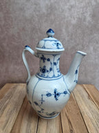 Ancienne cafetière Porzellanfabrik Kalk Eisenberg – Indischblau – début Xxe