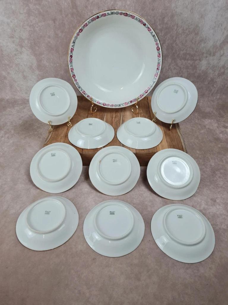 🌸 Lot ancien 10 coupelles + grand saladier 🍃
