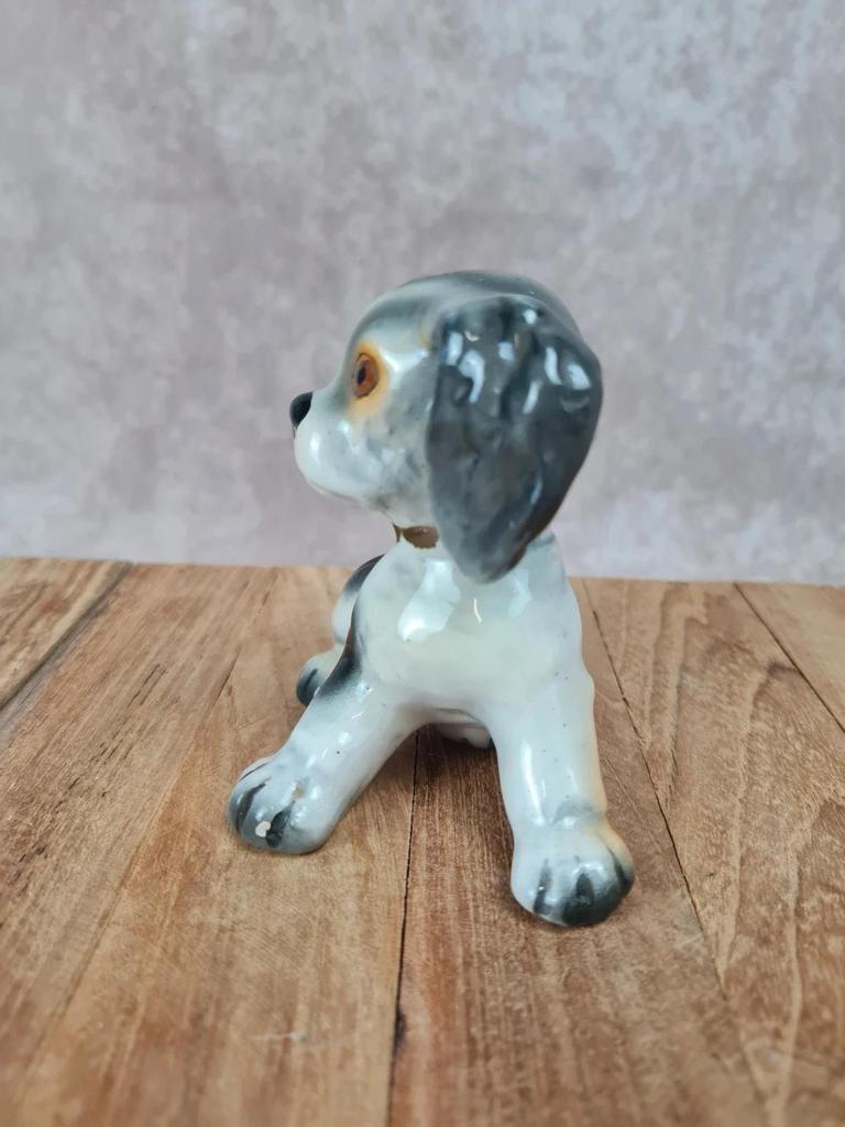 Figurine chien Cocker 🐶 porcelaine italienne vintage