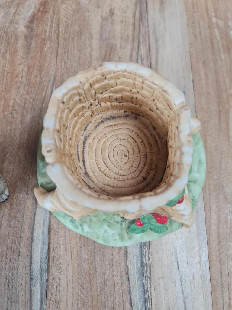 Figurine vintage raton laveur en porcelaine – Franklin Porcelain