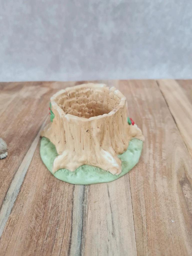 Figurine vintage raton laveur en porcelaine – Franklin Porcelain