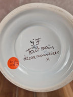 Grand pichet / carafe en faïence – décor Moustiers – fait main Yf