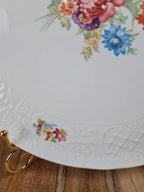 Grand plat à gâteau en porcelaine fine Schumann Germany 🇩🇪