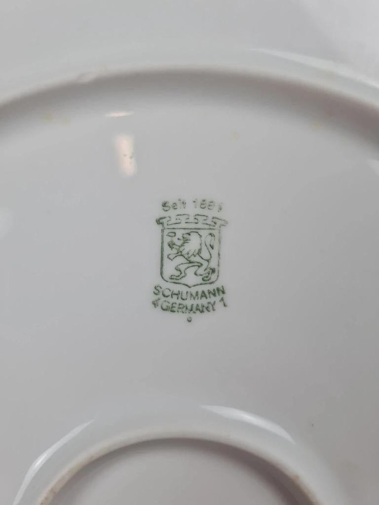 Grand plat à gâteau en porcelaine fine Schumann Germany 🇩🇪