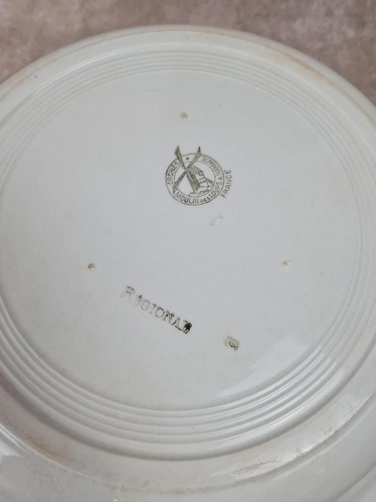 Grand plat ancien Moulin des Loups – Modèle Régional 🇫🇷