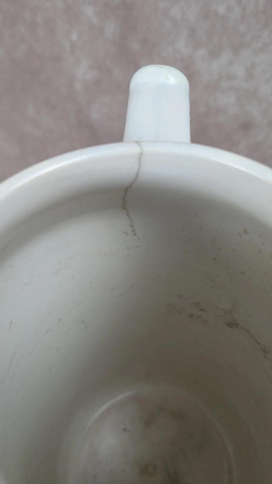 Grand pot de toilette ancien Digoin modèle Parma