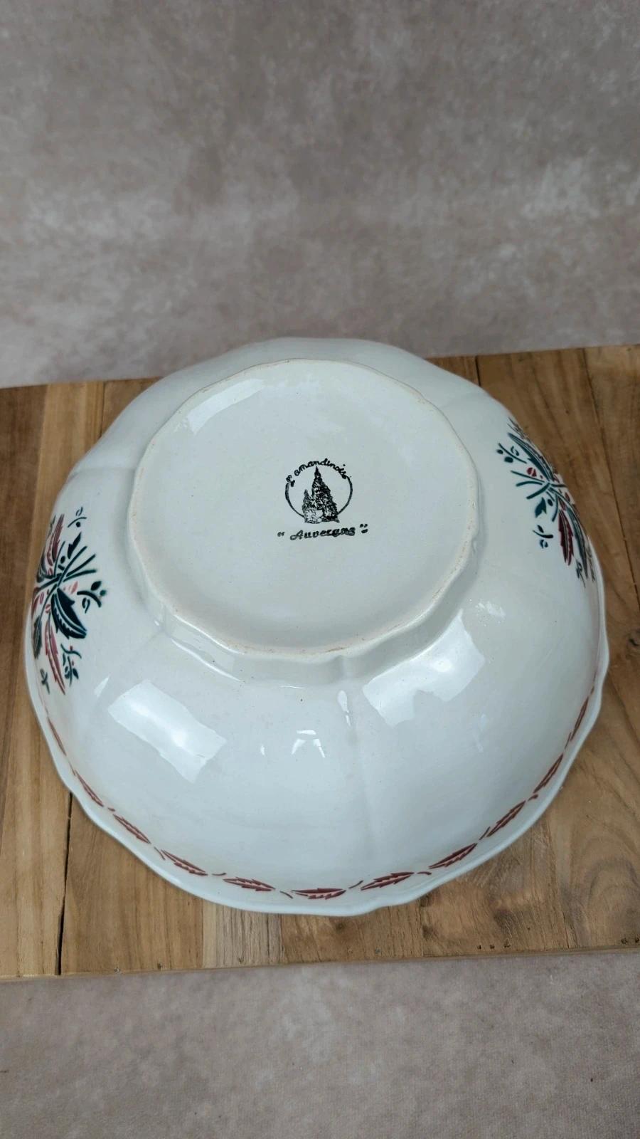 Grand saladier Amandinoise – modèle Auvergne