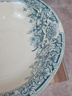 Grand saladier ancien Terre de Fer Gien – Modèle Saint - germain – 35 cm