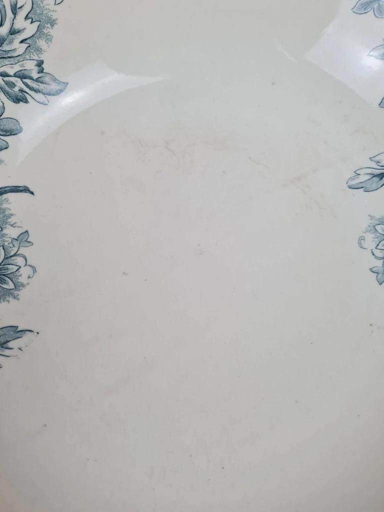 Grand saladier ancien Terre de Fer Gien – Modèle Saint - germain – 35 cm
