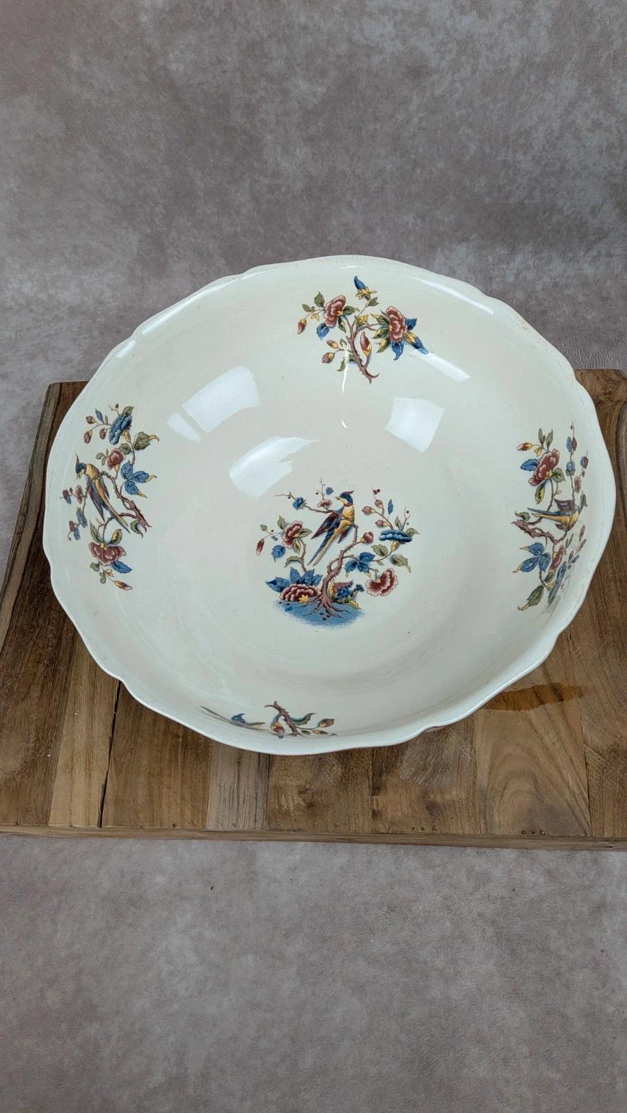 Grand saladier ancien Villeroy & Boch – Modèle “phoenix”