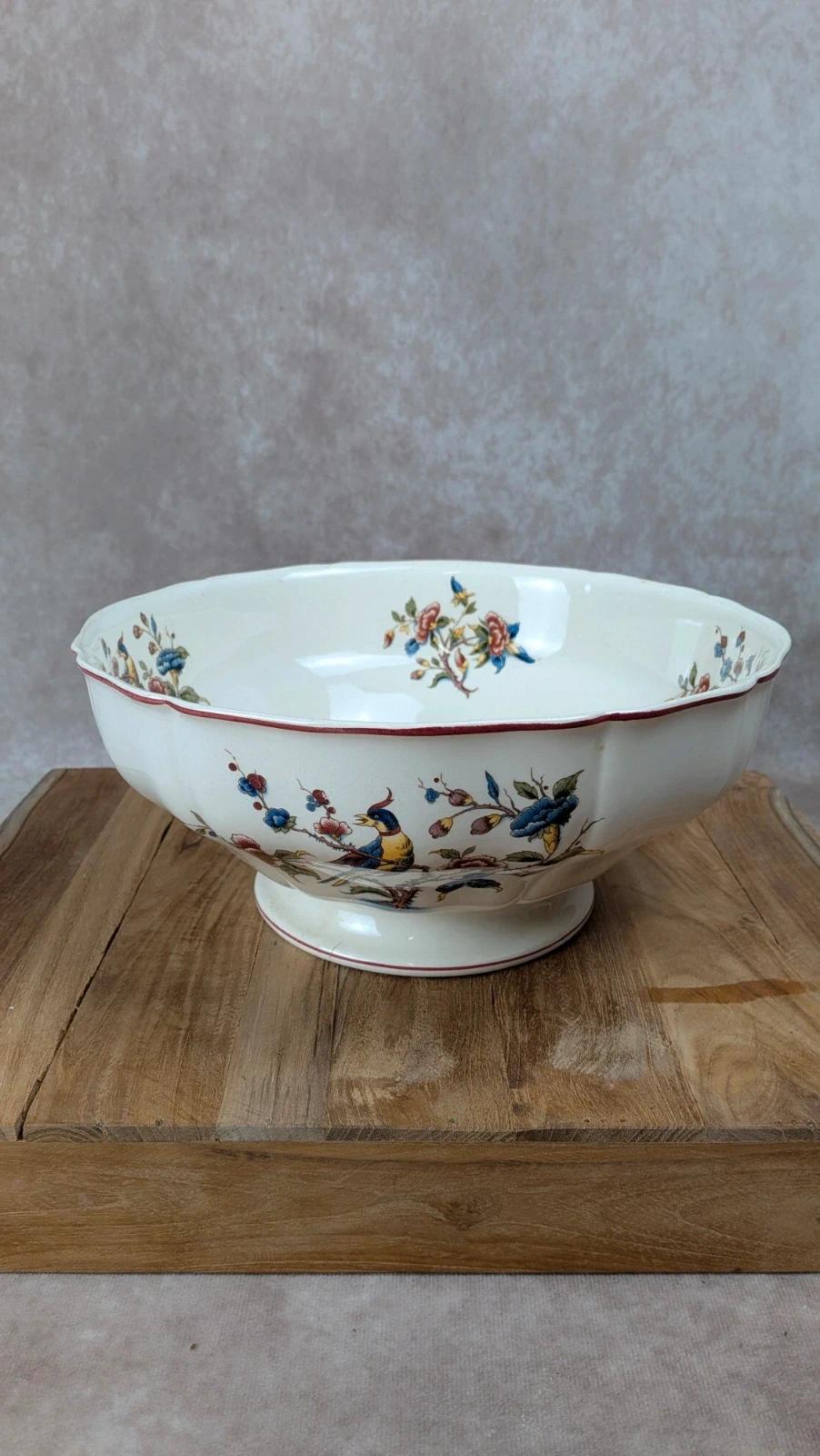 Grand saladier ancien Villeroy & Boch – Modèle “phoenix”