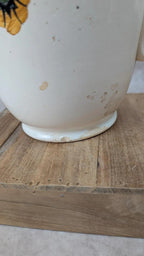 Grande cruche ancienne Villeroy & Boch 🌿 faïence émaillée décor floral