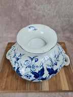 Grande soupière ancienne Creil & Montereau – Modèle Flora