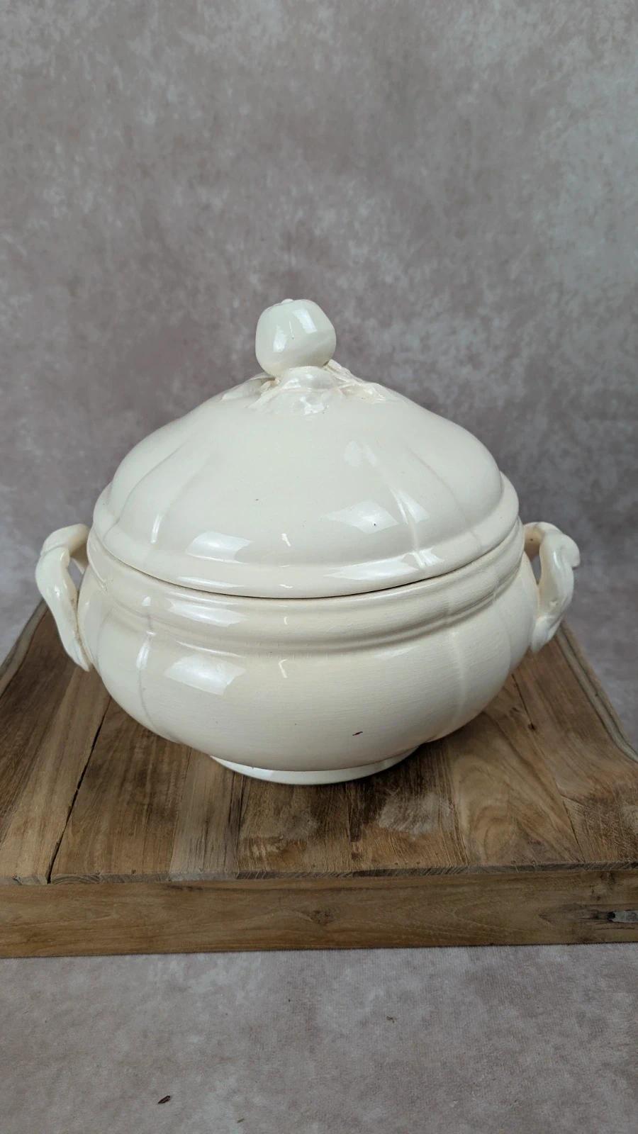 Grande soupière ancienne Sarreguemines –