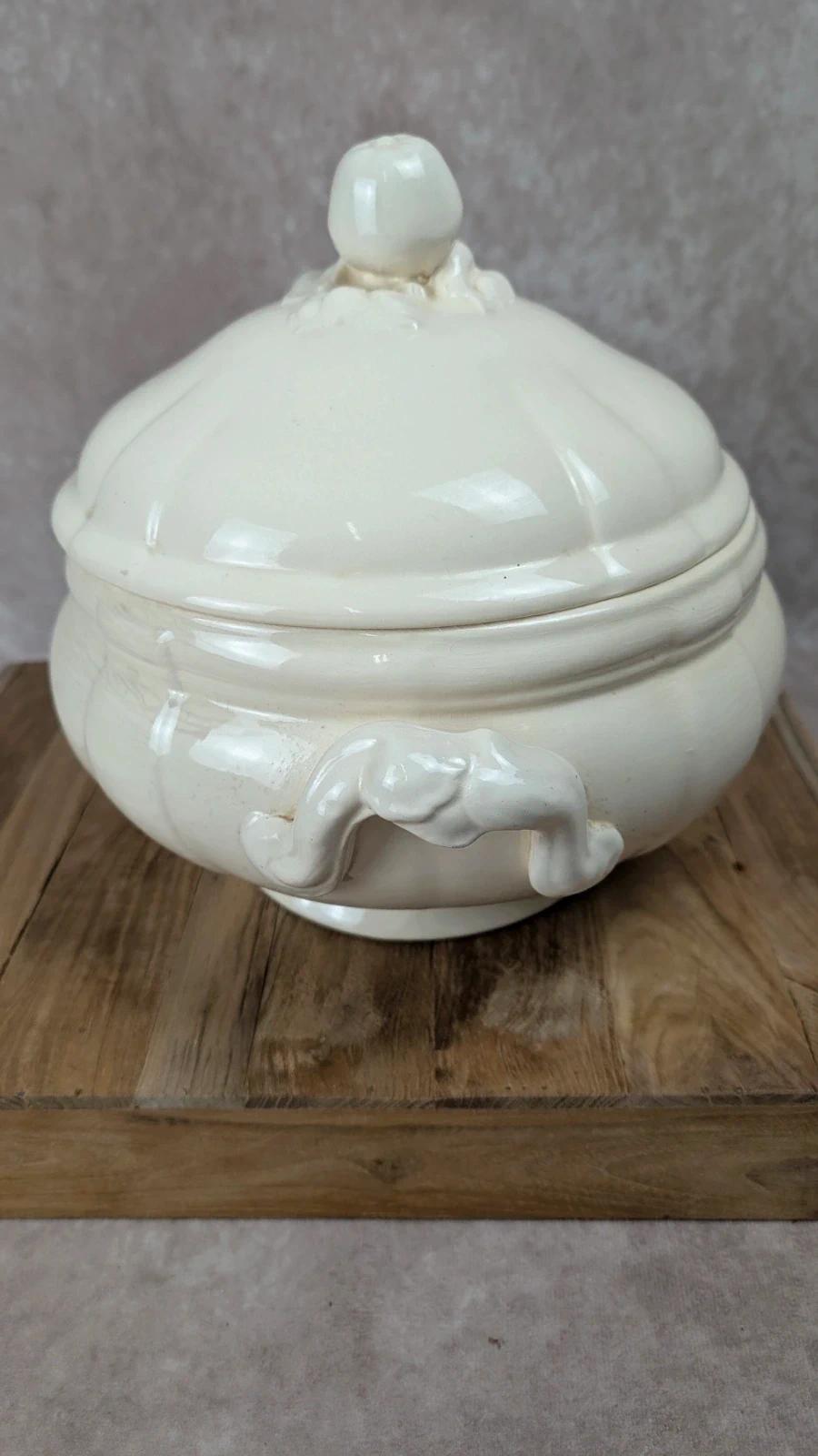 Grande soupière ancienne Sarreguemines –