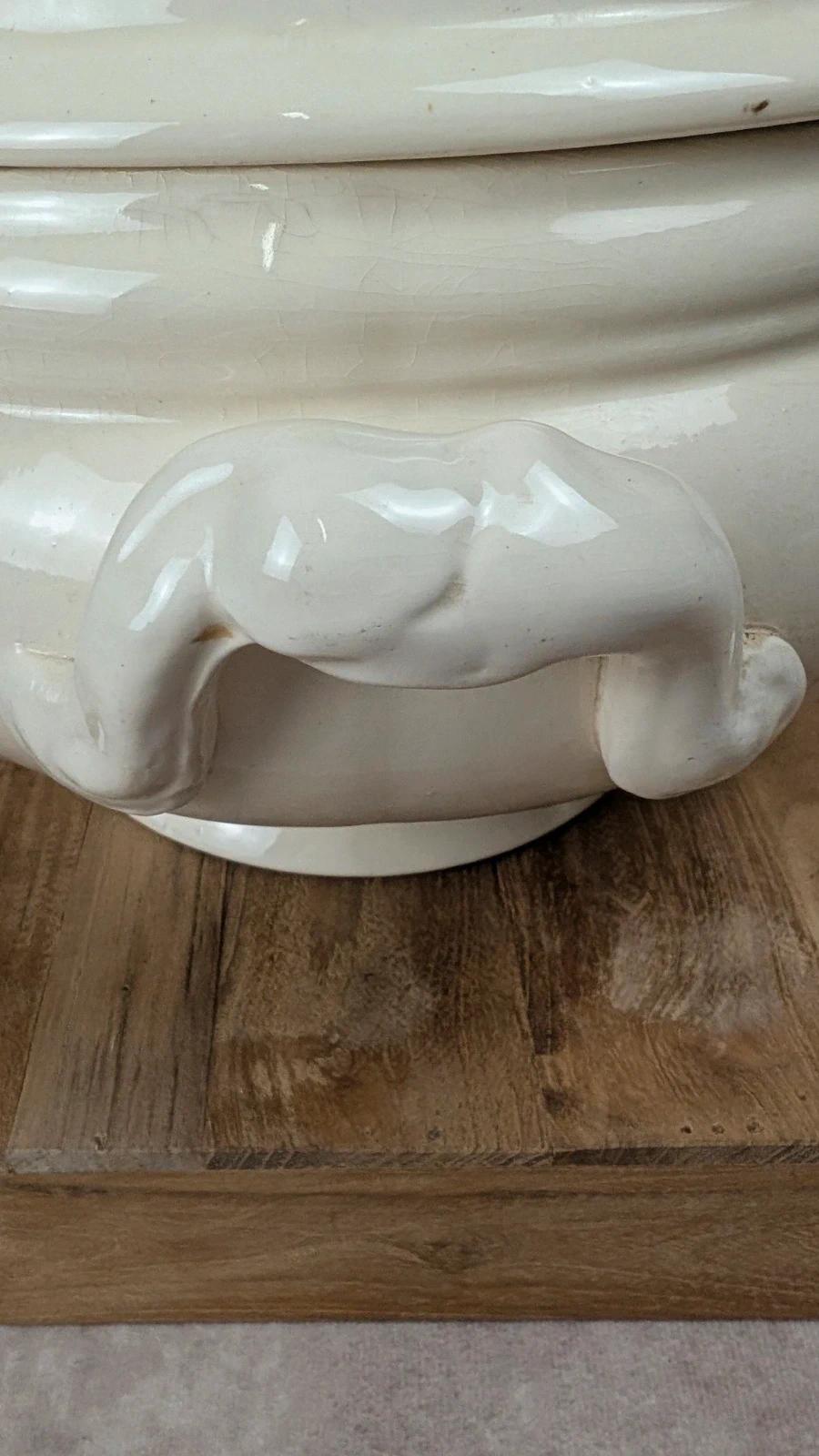 Grande soupière ancienne Sarreguemines –