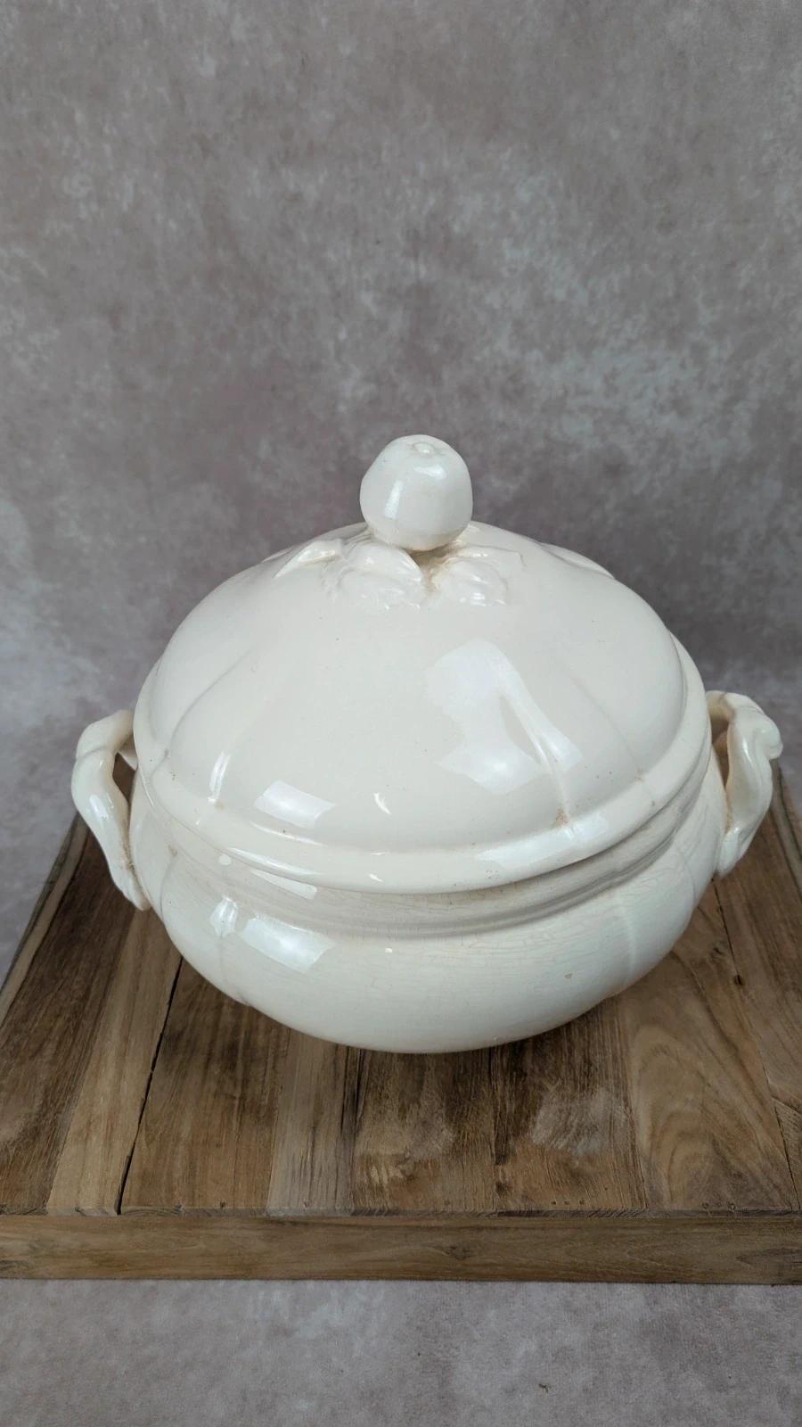 Grande soupière ancienne Sarreguemines –