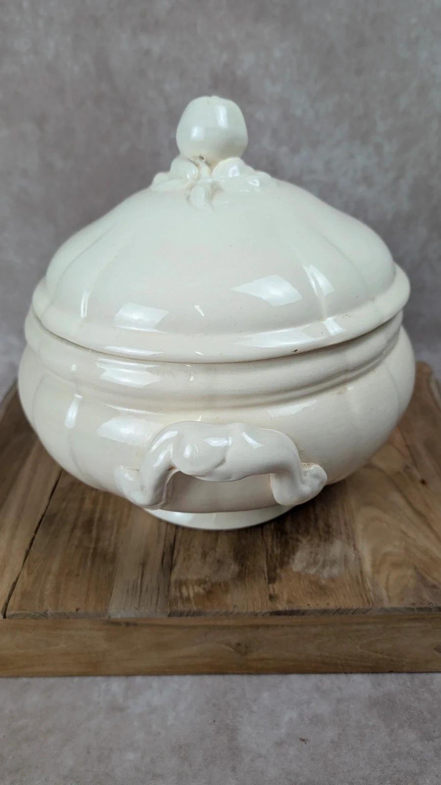 Grande soupière ancienne Sarreguemines –