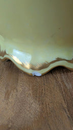 Lampe ancienne en porcelaine de Limoges Lucien Michelaud – décor main signé J. François