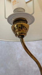 Lampe ancienne pied onyx & laiton –